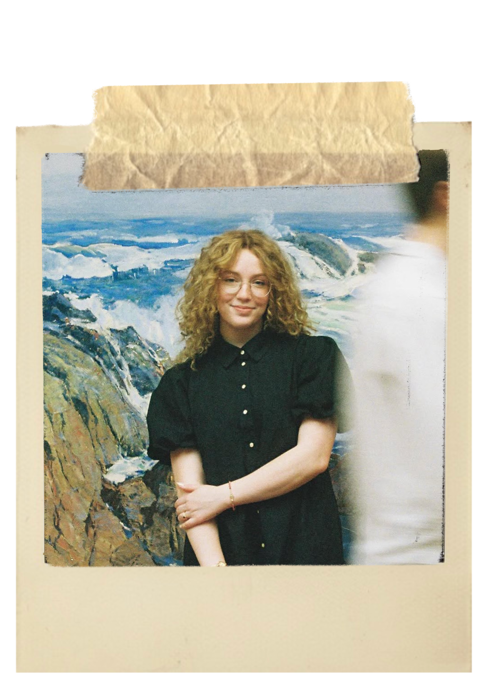 Polaroid photo of Jayde Hatch, film photographer